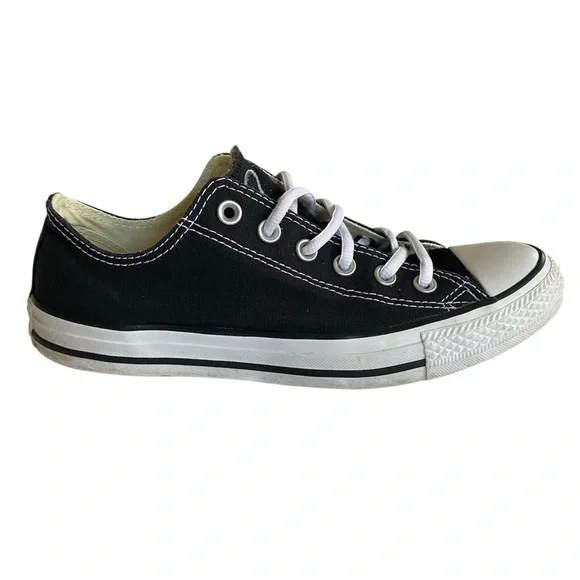 Converse Sneakers Women’s 9 Men’s 7 Black Custom French Bulldog Embroidery - Picture 7 of 14